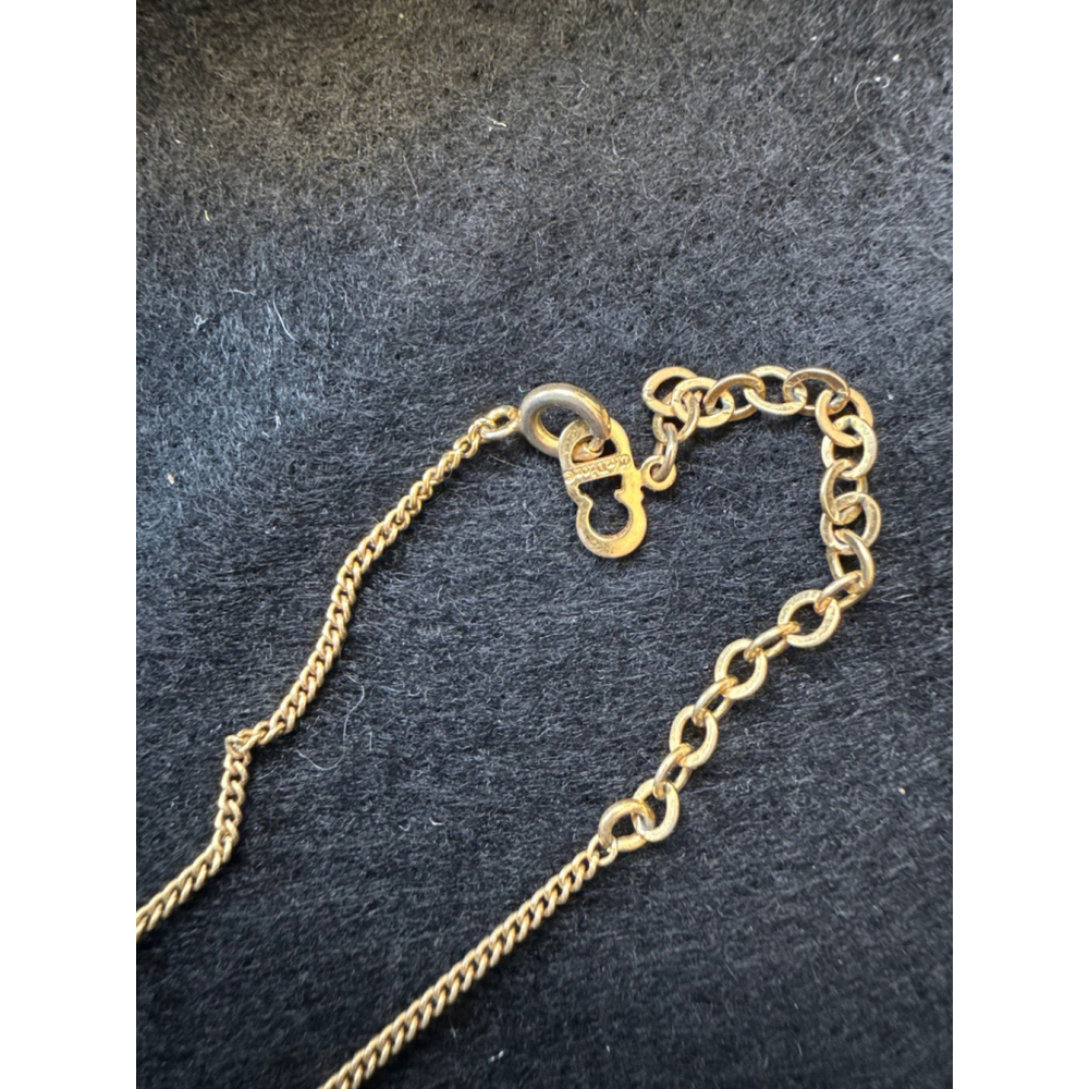 Vintage Christian Dior CD Logo Medallion Necklace - Picture 2 of 5